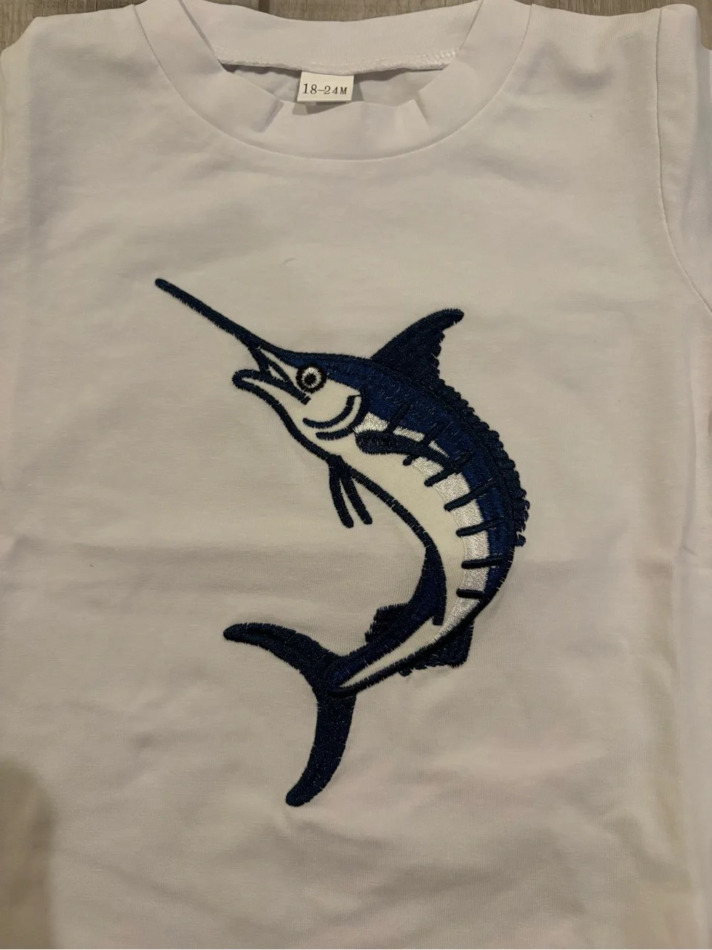 Toddler Boutique Boy Fish Shorts Set..18-24M